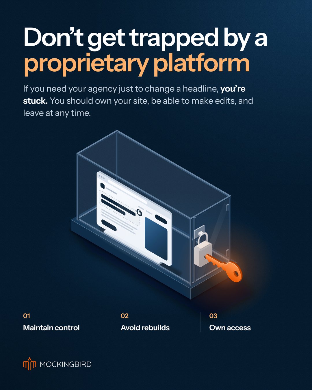 Don’t get trapped by a proprietary platform
