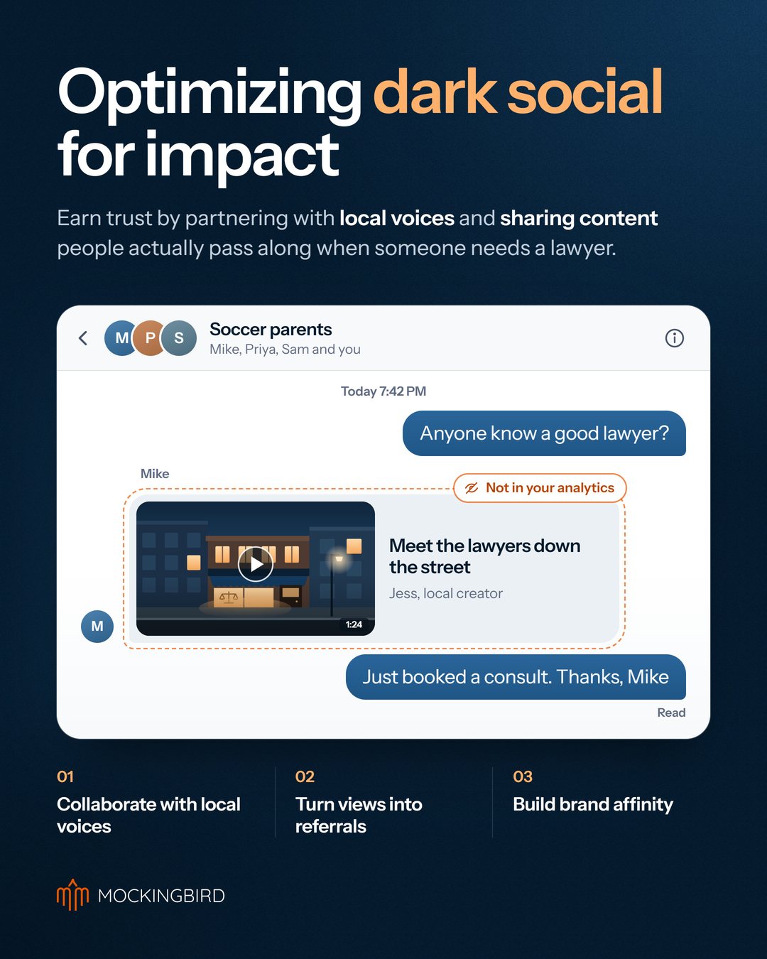 Optimizing dark social for impact