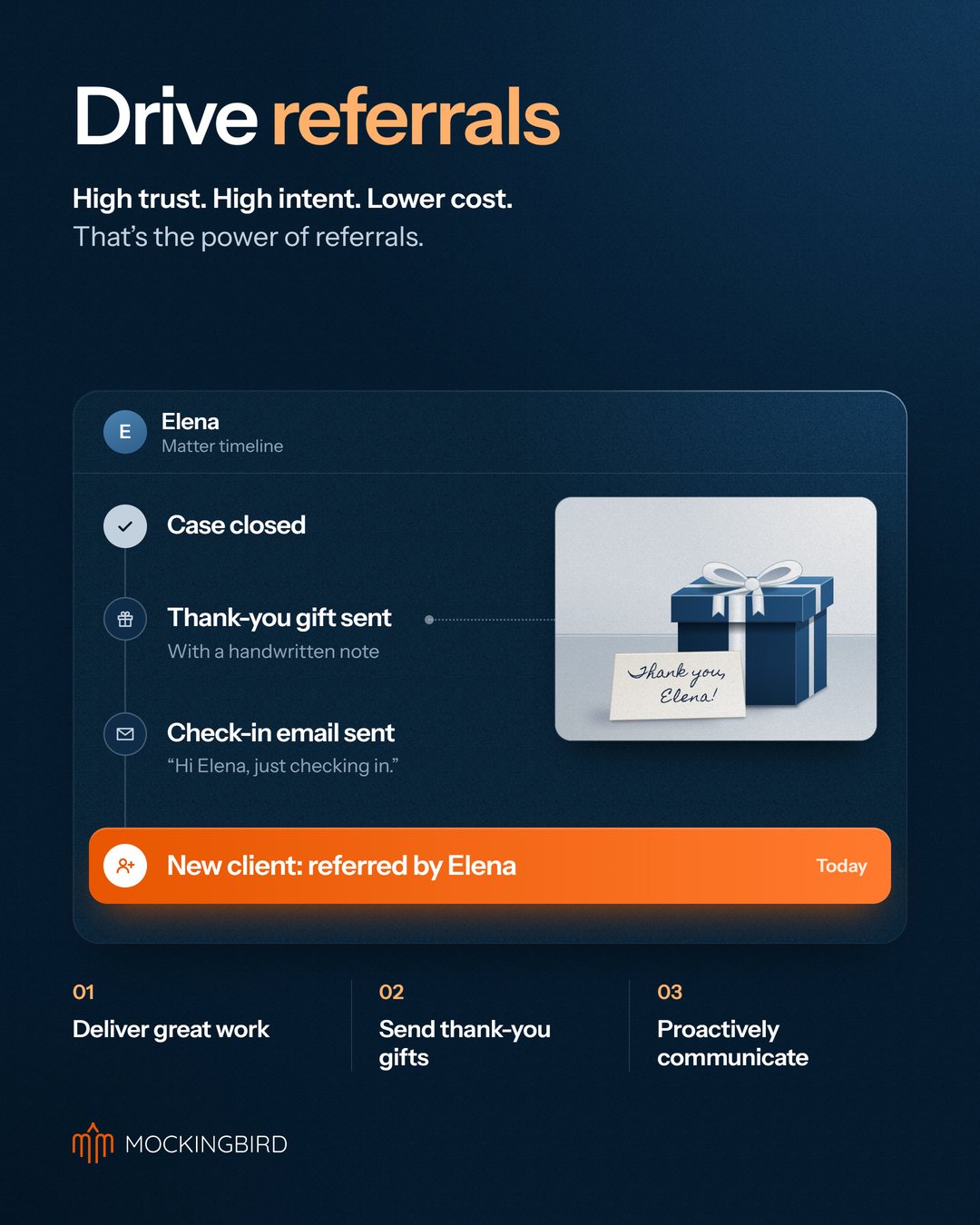 Drive referrals